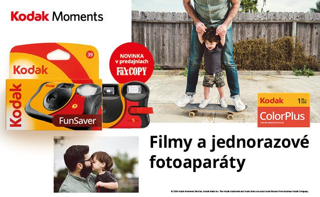 Jednorázové fotoaparáty a filmy Kodak