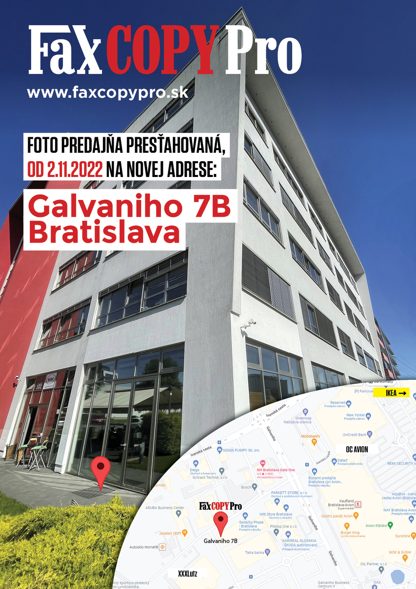 nová predajňa FaxCOPY PRO