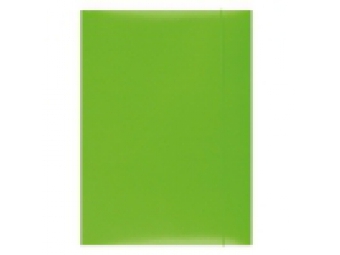 Office Products Obal kartónový 3 chlopne s gumičkou, zelený