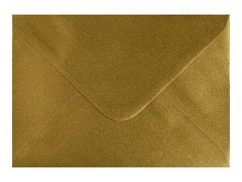 Obálka farebná C7 120g,82x113mm vlhčiace lepenie,zlatá(bal=5ks)