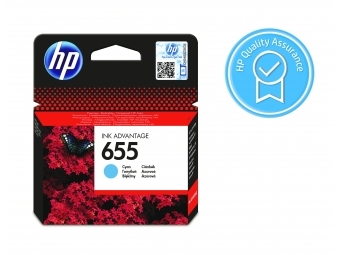 HP 655 Atramentová kazeta Cyan (CZ110AE)