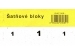 Tlačivo Šatňový blok 100lístkov, trojdielny biely