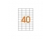 AGIPA Etibox Etikety univerzálne 52,5x29,7mm/A4,biele (bal=100hár)