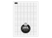 Etikety JAC PRINT univerzálne 25x10mm/A4,biele (bal=100hár)