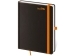Diár 2026 DOUBLE BLACK-ORANGE, A5 denný, 352 str, 145x205mm, s gumičkou