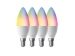 TP-Link Tapo L430C 4-Pack Chytrá Wi-Fi žiarovka, viacfarebná, E14, B38, 220 V, 470 lumenov, 2 500 - 6 500 K